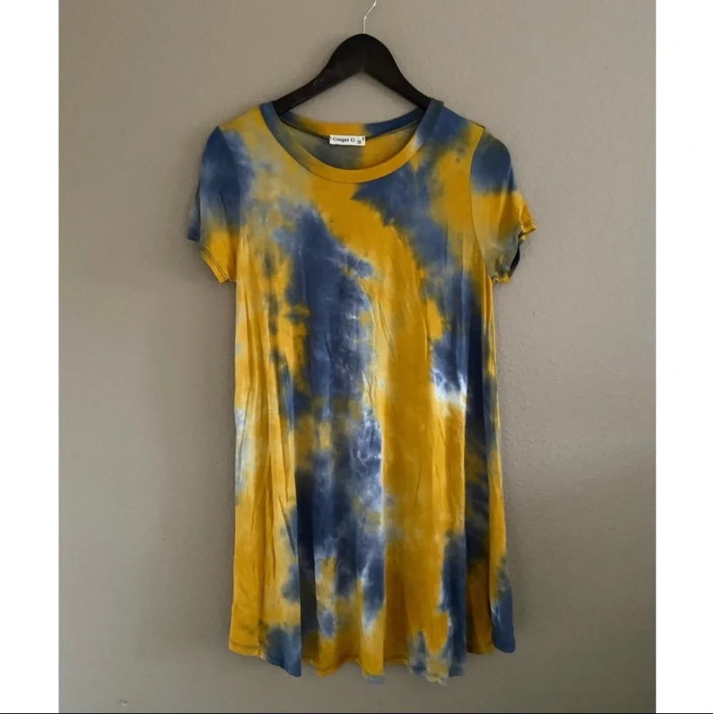 Tie dye t shirt dress - Picture 2 of 3